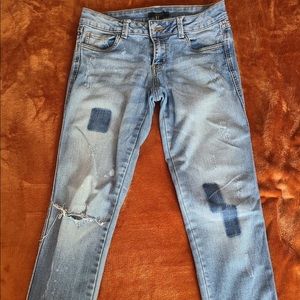 Distressed Denim Jeans